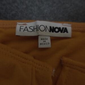 Fashion Nova Orange Cropped Tube Top